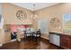 Bright breakfast nook with a large window, perfect for enjoying morning meals with a view at 20466 Willowbend Ln, Parker, CO 80138