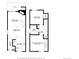 Floor plan showing the layout of the living room, dining room, kitchen, bedrooms, and bath at 1978 Newland Ct, Lakewood, CO 80214
