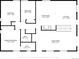 Floor plan of home featuring bedrooms, baths, kitchen, living room, and dining area at 1573 S Dexter Way, Denver, CO 80222