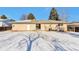 Large backyard with snow covering the ground at 6441 S Eudora Way, Centennial, CO 80121