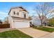 Attractive two-story home featuring a well-maintained lawn, a spacious driveway, and a white garage door at 5189 S Malta Way, Centennial, CO 80015