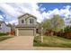 Charming two-story home with a well-maintained lawn, beautiful landscaping, and an attached two-car garage at 5324 S Malta Way, Centennial, CO 80015