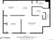 Detailed floor plan of the lower floor, showcasing the recreation room, bedroom, and kitchen at 10436 W 84Th Pl, Arvada, CO 80005