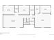 Layout of the basement including a Gathering room, bedrooms, a bathroom, laundry room, and a two-car garage at 29825 Kennedy Gulch Rd, Conifer, CO 80433