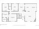 Layout of first floor includes a living room with fireplace and a primary suite with bathroom and closets at 29825 Kennedy Gulch Rd, Conifer, CO 80433