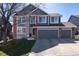 Charming two-story home featuring a three-car garage, brick accents, and well-maintained landscaping at 11722 W Belmont Pl, Littleton, CO 80127