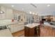 Lovely kitchen with island, granite countertops, stainless steel appliances, and easy access to the backyard at 17420 Caribou Dr, Monument, CO 80132