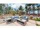Cozy outdoor patio with comfortable seating, perfect for enjoying the natural surroundings and relaxing outdoors at 17420 Caribou Dr, Monument, CO 80132