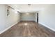 Spacious basement features modern floors, white trim, and natural light through the windows at 5915 W 5Th Ave, Lakewood, CO 80226