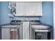 Convenient laundry room with modern washer and dryer units at 18263 E Berry Dr, Centennial, CO 80015