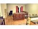 Comfortable living area featuring a stone fireplace and glass doors to the back at 785 Century Ln, Monument, CO 80132