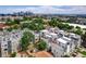 Beautiful aerial view of the Denver townhome community and the city skyline at 2724 Federal Blvd # 2, Denver, CO 80211