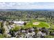 An aerial view of the neighborhood showing the local school and baseball field at 6918 E Easter, Centennial, CO 80112