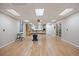 Spacious basement with recessed lighting, laminate floors, and windows for natural light at 2085 Cactus Bloom Ct, Castle Rock, CO 80109