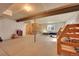 Unfinished basement with exposed beams, ready for storage or a custom build-out at 7763 S Elk St, Aurora, CO 80016