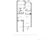 Home floor plan featuring two bedrooms and a living/dining room area at 1343 Villa Grv, Monument, CO 80132