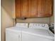 Bright laundry room featuring a washer and dryer at 1343 Villa Grv, Monument, CO 80132