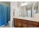 Bathroom with a sink, a vanity, and a toilet, creating a functional space at 7126 E 162Nd Ct, Brighton, CO 80602
