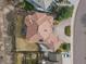 From above, the terracotta roof and landscaping of this home are clearly visible at 132 Loveland Way, Golden, CO 80401