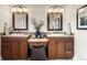 Elegant bathroom with double sinks, stylish vanities, and a well-lit mirror, perfect for a Primary suite at 2486 S Monroe St. St, Denver, CO 80210