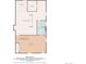 Floor plan of the basement featuring a recreation room, bedroom and bath at 1584 S Fraser Way, Aurora, CO 80012