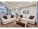 Finished basement featuring plush carpeting, and comfortable sofas at 6592 S Cody Way, Littleton, CO 80123
