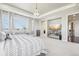 Bright main bedroom with sitting area, tray ceiling, and ample natural light creates a luxurious space at 25548 E Fair Dr, Aurora, CO 80016
