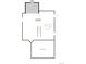 Unfinished basement floor plan with space for recreation room and a bathroom at 25313 E Warren Pl, Aurora, CO 80018