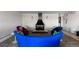 Cozy lounge area with a modern fireplace and stylish, colorful furnishings at 1090 N Lafayette St # 503, Denver, CO 80218