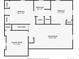 Detailed floor plan showcasing layout of bedrooms, bathroom, Gathering room and laundry room at 1809 W Crestline Dr, Littleton, CO 80120