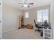 Bedroom with carpet flooring, natural light, ceiling fan and functional furniture at 20145 E Fair Ln, Centennial, CO 80016
