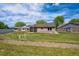 A spacious backyard with well-kept lawn and brick house; great for outdoor activities at 9214 Winona Ct, Westminster, CO 80031