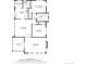 Floor plan of the first floor showing the kitchen, living room, sunroom, and bedrooms at 1401 Ash St, Denver, CO 80220