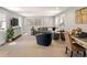 Bright living room with neutral colors, stylish furniture, and ample natural light at 1265 Saint Paul St, Denver, CO 80206