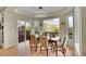 Bright dining area with sliding doors to a deck and stunning views at 165 Washington St, Golden, CO 80403