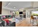Inviting living space includes a fireplace, entertainment center, and views of the mountains at 165 Washington St, Golden, CO 80403