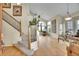 Elegant living room showcases hardwood floors, high ceilings, and large windows for natural light at 165 Washington St, Golden, CO 80403