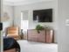 Bedroom featuring a modern dresser and reading chair at 27250 E Nova Cir, Aurora, CO 80016