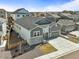 Aerial view of home highlighting its two-story structure, with backyard and surrounding neighborhood at 2766 Keepsake Way, Castle Rock, CO 80109