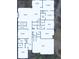 Blue floor plan of the first floor of a two-story house at 2766 Keepsake Way, Castle Rock, CO 80109
