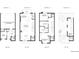 Detailed floor plan showcasing the layout of each level of the townhome at 3408 W 18Th Ave, Denver, CO 80204