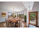 Formal dining room with windows, and beautiful views at 6601 Pike Cir, Larkspur, CO 80118