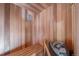 Relaxing cedar sauna with built-in seating, perfect for unwinding after a long day at 6601 Pike Cir, Larkspur, CO 80118