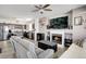 Open living space with fireplace, and seamless flow to the kitchen, perfect for entertaining at 3699 S Killarney St, Aurora, CO 80013