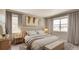 Comfortable bedroom with natural light, neutral tones, and stylish decor at 770 N Deer Park St, Watkins, CO 80137