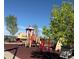 Community playground with safety surface and an adjacent tree at 6899 Petunia Pl, Castle Rock, CO 80108