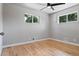 Bright bedroom with hardwood floors and ceiling fan at 181 E 108Th Ave, Northglenn, CO 80233