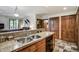 Eat in kitchen with granite counters opens to cozy living room area at 34 Highfield Trl # 112, Breckenridge, CO 80424