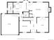 First floor plan of a home showing the kitchen, living room, dining room, and office at 12107 E Vassar Dr, Aurora, CO 80014