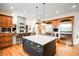 Spacious kitchen with a center island, stainless steel appliances, and an open layout at 12775 Horizon Trl, Castle Pines, CO 80108